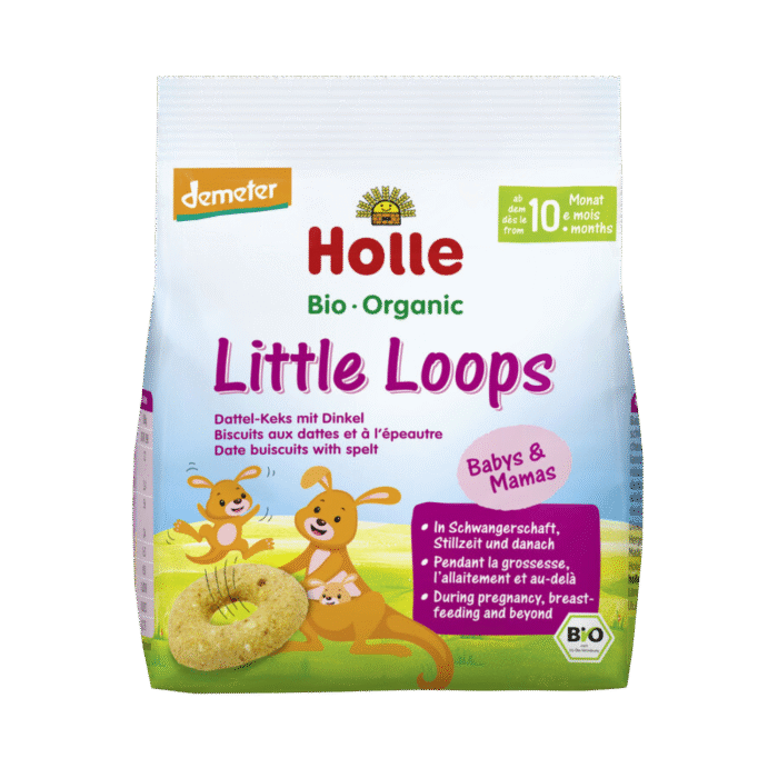 Ekologiški speltos miltų ir datulių sausainiai vaikams | Holle (80 g)
