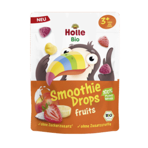 Ekologiškas liofilizuotų obuolių, kokosų, mangų, bananų ir braškių užkandis vaikams | Holle (15 g)