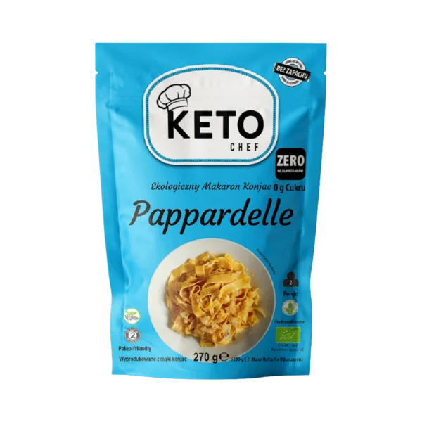 Ekologiški konjac makaronai PAPPARDELLE, be glitimo | Better Than Foods (270 g)