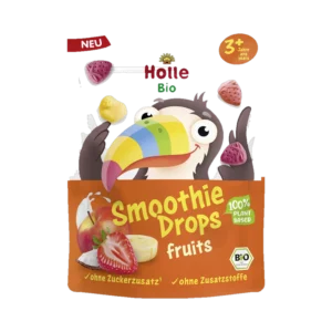 Ekologiškas liofilizuotų obuolių, kokosų, mangų, bananų ir braškių užkandis vaikams | Holle (15 g)