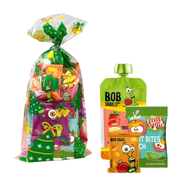 Vaisių užkandukų rinkinys EGLUTĖ | honestbite (10 vnt užkandukų)