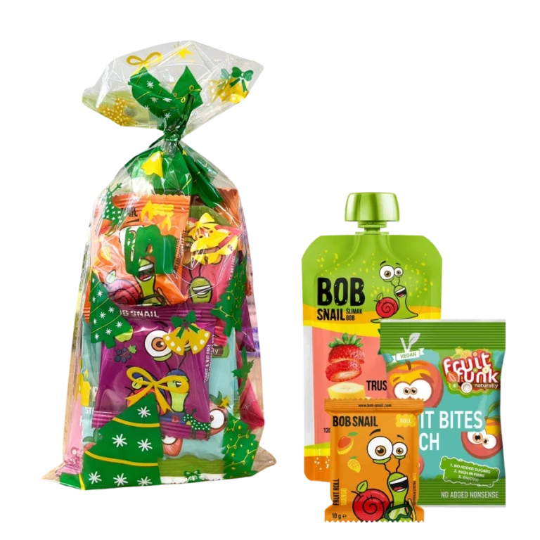 Vaisių užkandukų rinkinys EGLUTĖ | honestbite (10 vnt užkandukų)