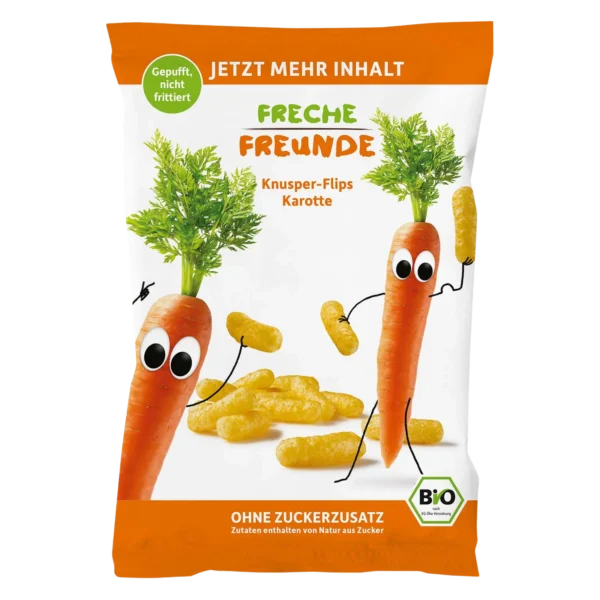 Ekologiški kukurūzai su morkomis | Freche Freunde (30 g)