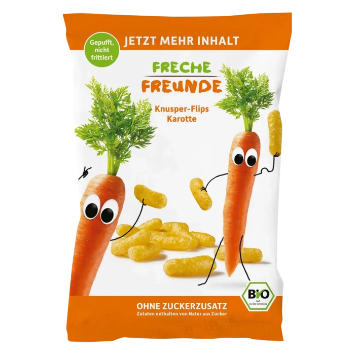 Ekologiški kukurūzai su morkomis | Freche Freunde (30 g)