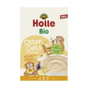 Ekologiška viso grūdo avižinių dribsnių košė su vaisiais | Holle (200 g)