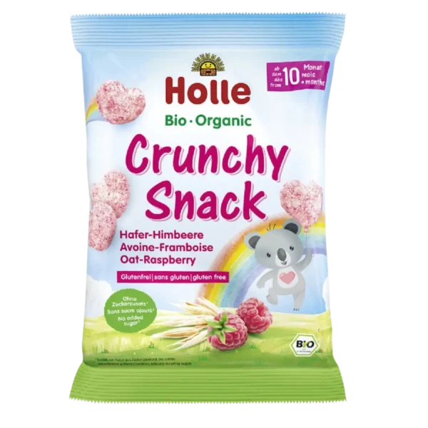 Ekologiški kukurūzai su avietėmis ir bananu, be glitimo | Holle (30 g)