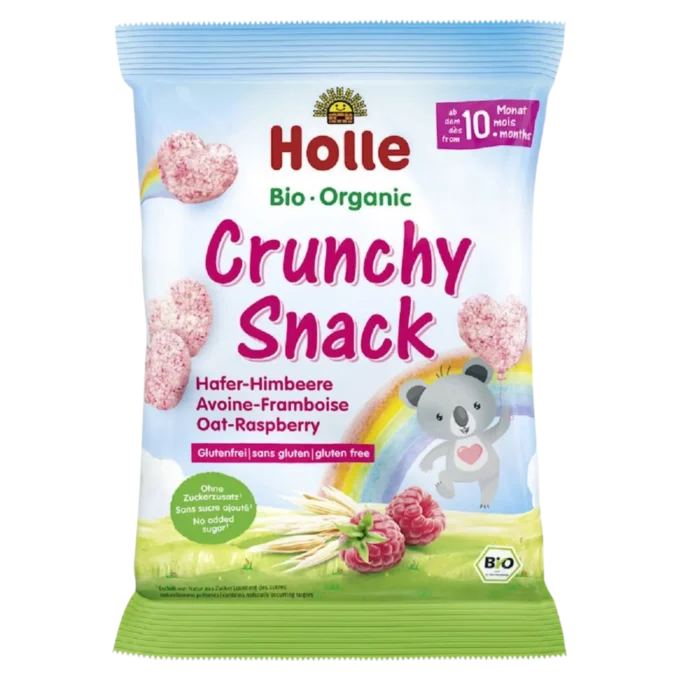 Ekologiški kukurūzai su avietėmis ir bananu, be glitimo | Holle (30 g)
