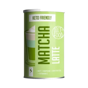 Matcha latte gėrimo milteliai su MCT aliejumi, su saldikliu | Diet-food (300 g)