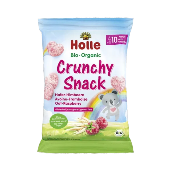Ekologiški kukurūzai su avietėmis ir bananu, be glitimo | Holle (30 g)