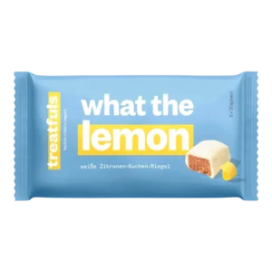 Ekologiškas citrinų pyrago skonio batonėlis WHAT THE LEMON | treatfuls (2x20 g)