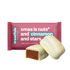 Ekologiškas batonėlis su skrudintais riešutais ir cinamonu XMAS IS NUTS* | treatfuls (2x20 g)