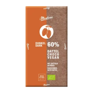 Šokoladas su 60% kakavos, pasaldintas ekologiškomis datulėmis | Meybona (80 g)