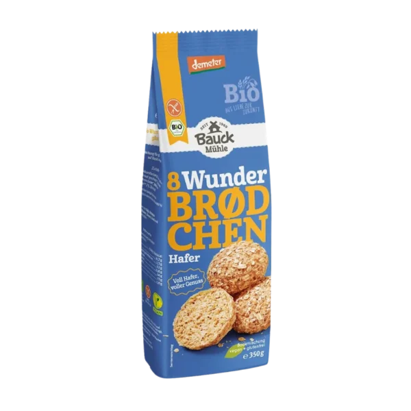 Ekologiškas avižinių dribsnių bandelių kepimo mišinys, be glitimo | BAUCK HOF (350 g)