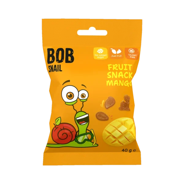 MAXI mangų užkandis, be glitimo | Bob Snail (40 g)