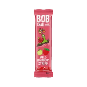Obuolių ir braškių užkandis, be pridėtinio cukraus | Bob Snail (14 g)