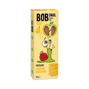 Obuolių ir kriaušių užkandis, be pridėtinio cukraus | Bob Snail (30 g)