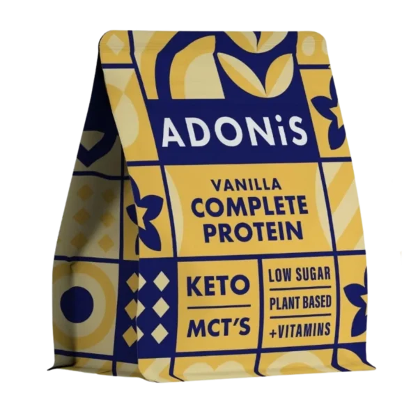 Vaniliniai keto baltymų milteliai su saldikliais | Adonis (350 g)