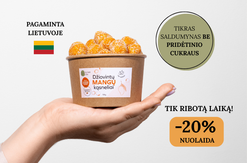 Honestbite vaisių kąsneliai su papildoma nuolaida