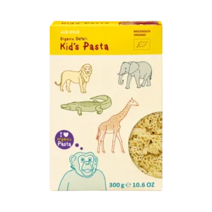 Ekologiški makaronai vaikams SAFARI | Alb – Gold (300 g)