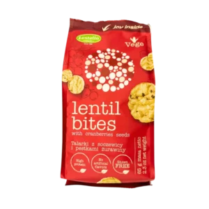 Lęšių trapučiai su spanguolių sėklomis | Lestello (65 g)
