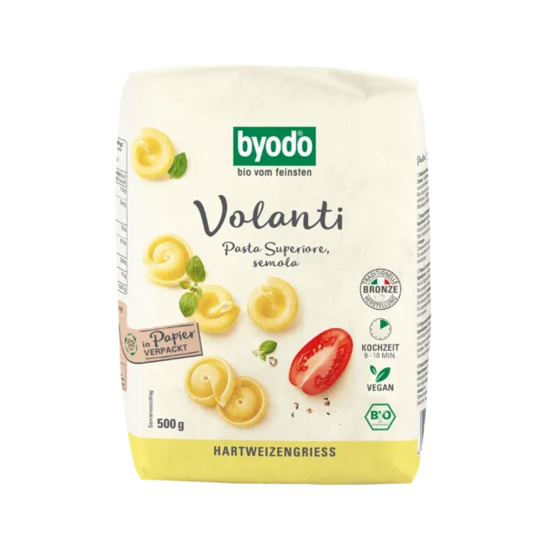 Ekologiški manų kruopų makaronai | Volanti (500g)