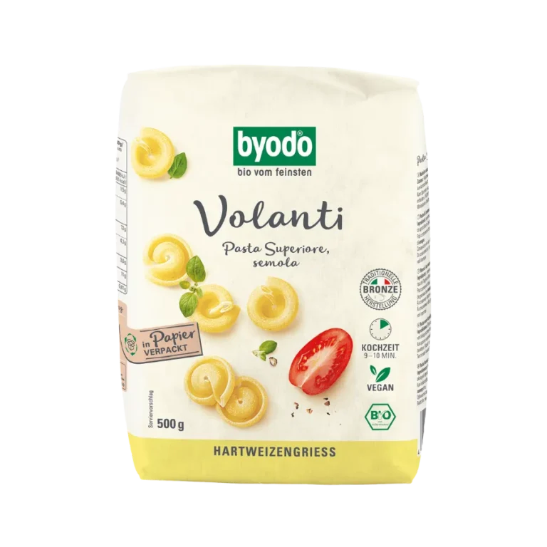 Ekologiški manų kruopų makaronai | Volanti (500g)