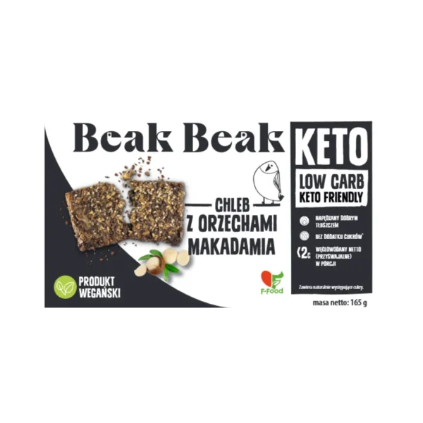 KETO duona su makadamijos riešutais | Beak Beak (165 g)