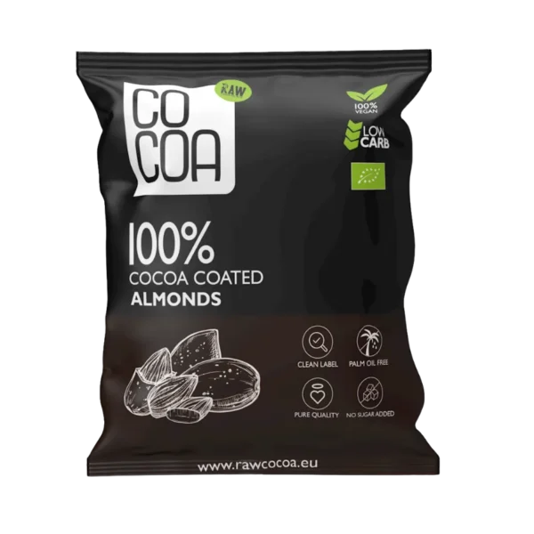 Ekologiški migdolai su kakava | Cocoa (70 g)