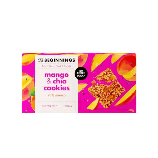 Mango ir chia sausainiai, be glitimo | The Beginnings (60 g)