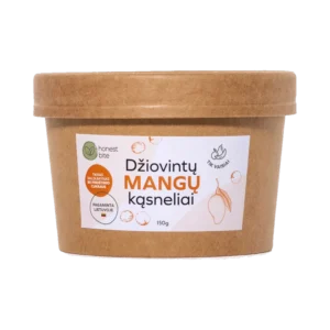 MEGA džiovintų mangų kąsneliai, be pridėtinio cukraus | honestbite (150 g)