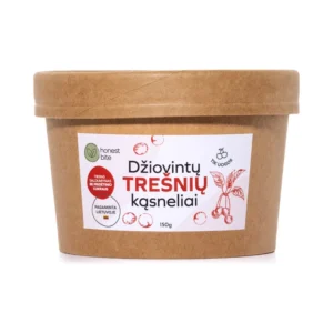 MEGA džiovintų trešnių kąsneliai, be pridėtinio cukraus | honestbite (150 g)