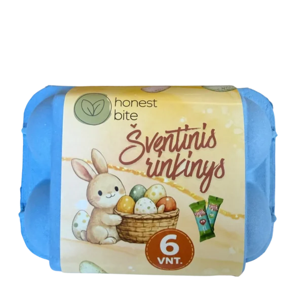 Velykinis 6 kiaušinių vaisių užkandžių rinkinys | honestbite (mėlynas)