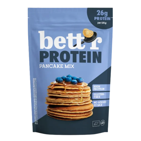 Ekologiškas baltyminių blynų kepimo mišinys, be glitimo | bett'r (400 g)