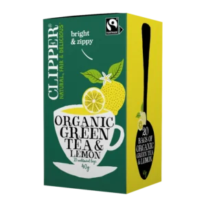 Ekologiška žalioji arbata su citrina | Clipper (20 x 2 g) 40 g