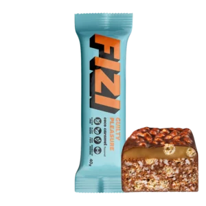 Batonėlis su šokolado glazūra „COCO CARAMEL”, be pridėtinio cukraus | Fizi (40 g)