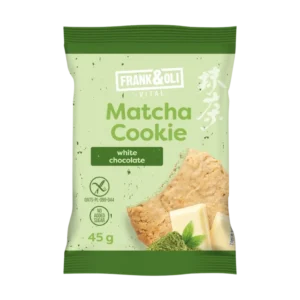 Avižinis matcha ir baltojo šokolado sausainis | Frank & Oli (45 g)