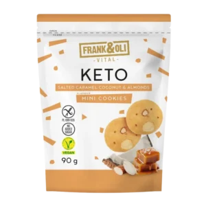 Kokosiniai sausainiai su sūdyta karamele ir migdolais | Frank & Oli (90 g)