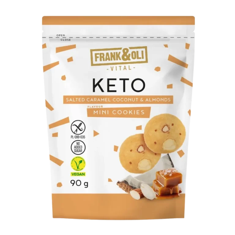 Kokosiniai sausainiai su sūdyta karamele ir migdolais | Frank & Oli (90 g)