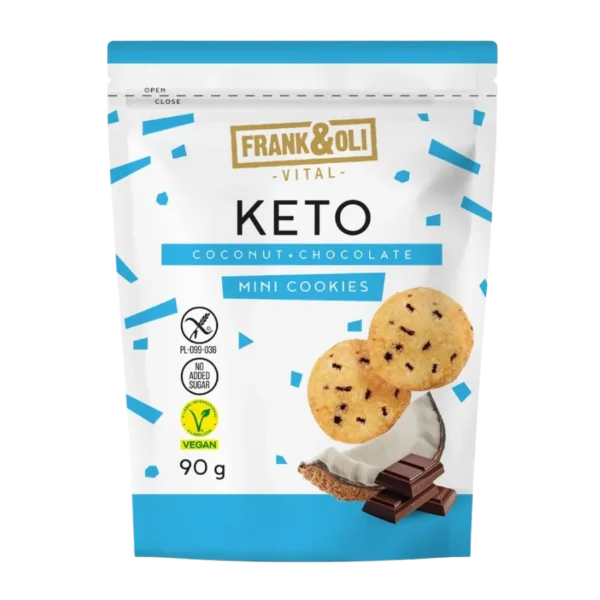 Kokosiniai sausainiai su šokolado gabaliukais | Frank & Oli (90g)