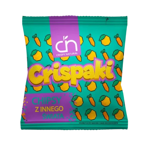 Traškios natūralios džiovintos morkos su persikų skoniu | Crispy Natural (18 g)