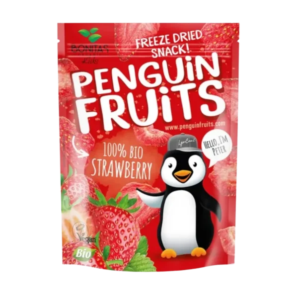 Ekologiškos liofilizuotos braškės vaikams | Bonitas (10 g)