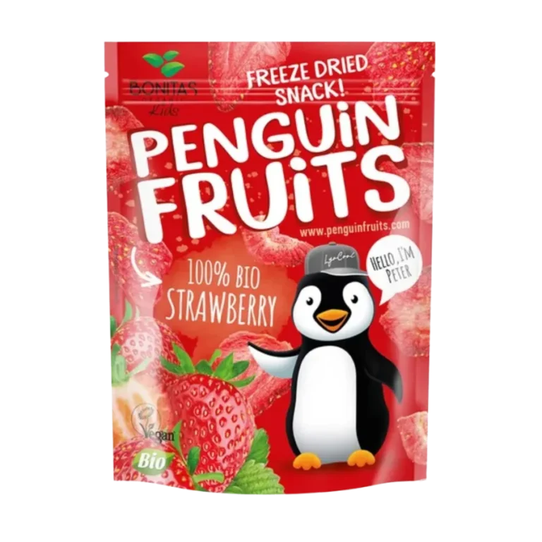 Ekologiškos liofilizuotos braškės vaikams | Bonitas (10 g)