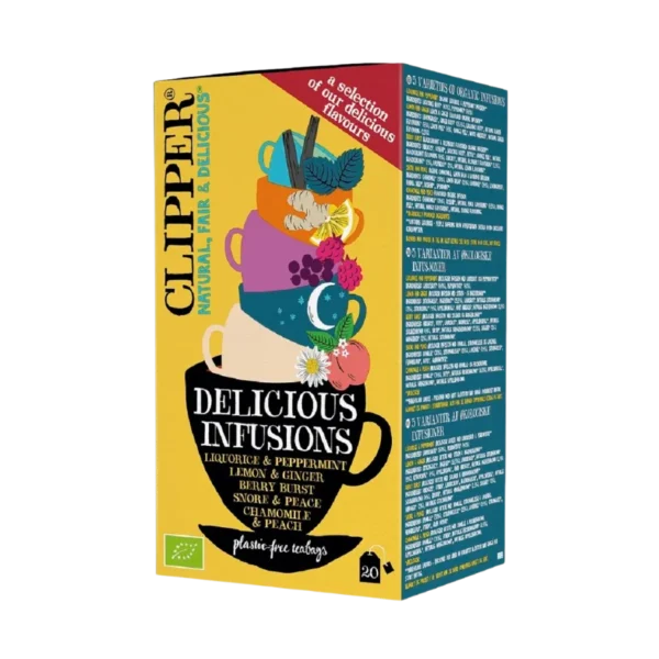 Ekologiškas 5 skonių vaisių ir žolelių arbatų rinkinys | Clipper (20 x 1,9 g) 38 g