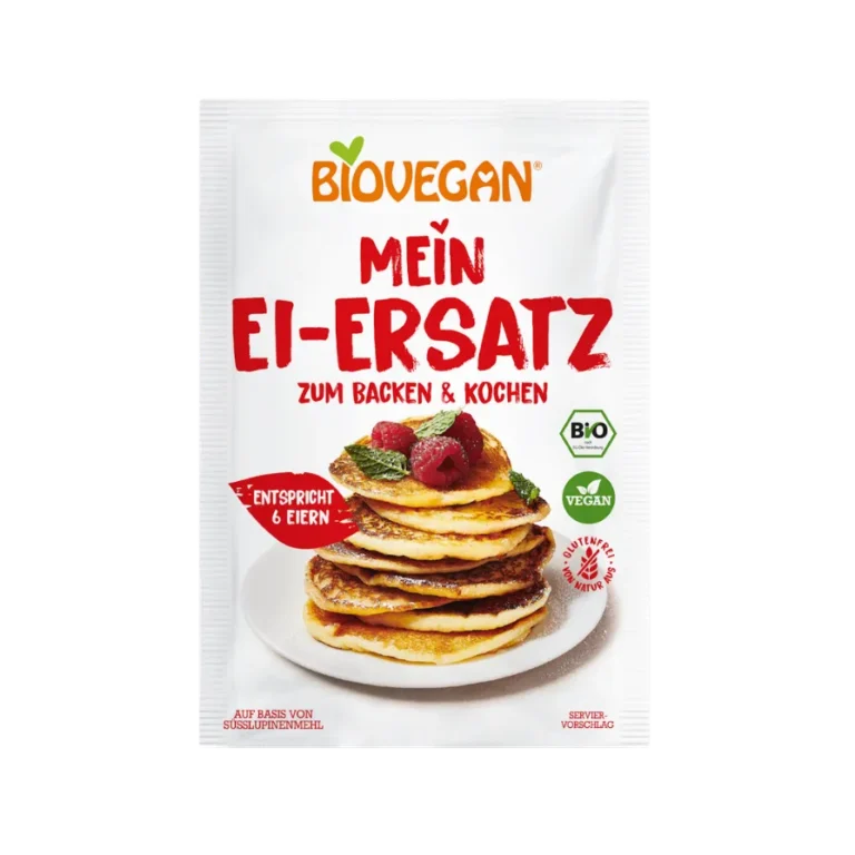 Ekologiškas augalinis 6 kiaušinių pakaitalas kepimui ir maisto gaminimui, be glitimo | Biovegan 30g
