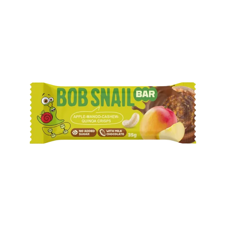 Obuolių, mangų ir anakardžių batonėlis be pridėtinio cukraus | Bob Snail 35g