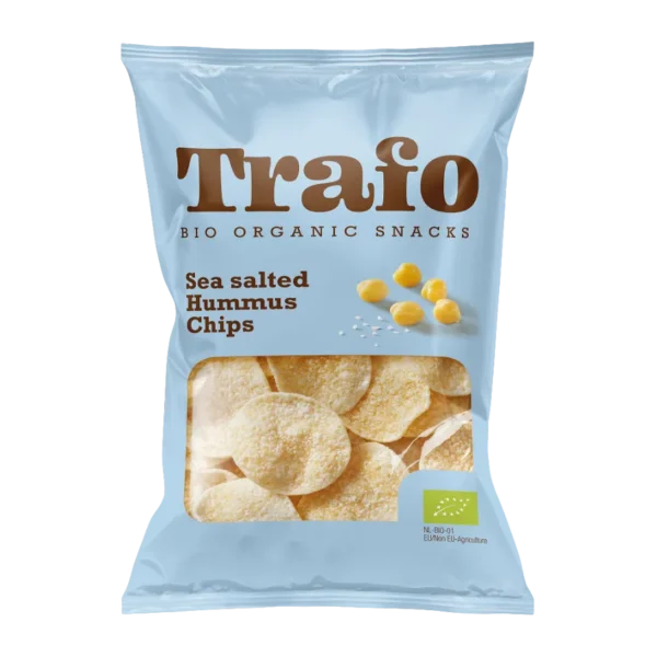 Ekologiški avinžirnių traškučiai su jūros druska | Trafo (75 g)