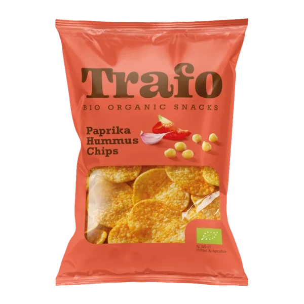 Ekologiški avinžirnių traškučiai su paprika ir česnakais | Trafo (75 g)