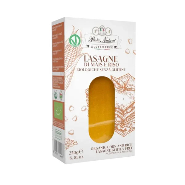 Ekologiška kukurūzų ir ryžių lazanija, be glitimo | Pasta Natura 250 g