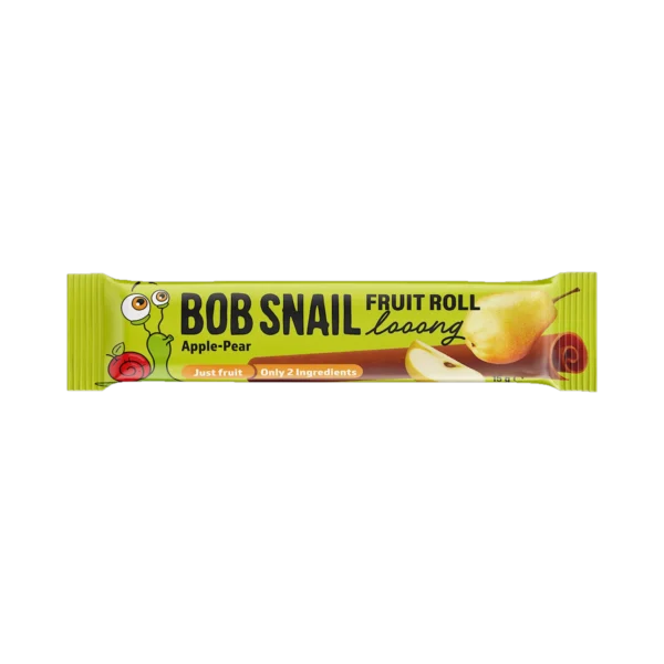 Užkandžių suktinukas obuolys – kriaušė | Bob Snail (15 g)