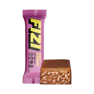 Batonėlis su šokolado glazūra „ALMOND COCO” su saldikliais, be pridėtinio cukraus | Fizi (40 g)